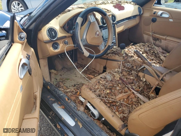 2008 Porsche Boxster with VIN WP0CA29878U710290, listed as a Copart auction lot 73870854 with 0 mi miles and Salvage Title. Bid and sale history available at carsss.com. Image 8.