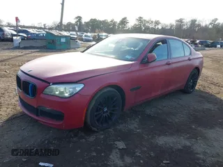 2014 BMW 7 Series 750i xDrive with VIN WBAYB6C55ED224496, listed as a IAAI auction lot 41471012 with 131,851 mi miles. Bid and sale history available at carsss.com. Image 2.