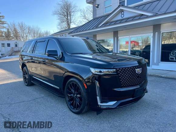 2021 Cadillac Escalade ESV Premium Luxury with VIN 1GYS4LKL0MR248296, listed as a Copart auction lot 48005575 with 149,590 mi miles and Clean title. Bid and sale history available at DreamBid. Image 1.