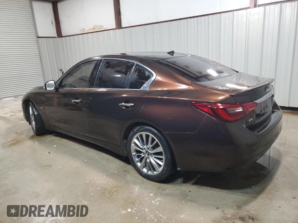 2018 Infiniti Q50 2.0t LUXE with VIN JN1CV7AR2JM490006, listed as a Copart auction lot 47308215 with 151,159 mi miles and Clean Title. Bid and sale history available at carsss.com. Image 2.