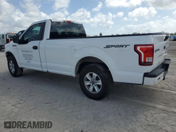 2016 Ford F-150 XL with VIN 1FTMF1C8XGKD85931, listed as a Copart auction lot 51769195 with 182,856 mi miles and Salvage Title. Bid and sale history available at DreamBid. Image 2.