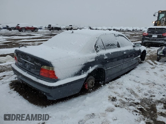 2001 BMW 7 Series 740i with VIN WBAGG83481DN84968, listed as a Copart auction lot 82552834 with Not provided miles and Non repairable. Bid and sale history available at DreamBid. Image 3.