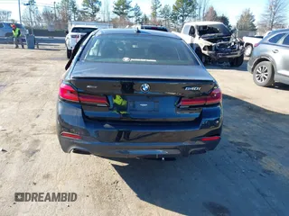 2023 BMW 5 Series 540i xDrive with VIN WBA73BJ02PWY04028, listed as a IAAI auction lot 41327638 with 7,610 mi miles and . Bid and sale history available at carsss.com. Image 16.
