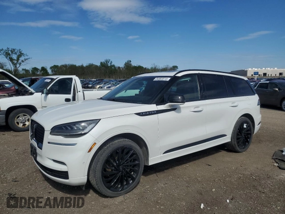2022 Lincoln Aviator Reserve with VIN 5LM5J7XC2NGL14736, listed as a Copart auction lot 54903515 with 47,598 mi miles and Salvage title. Bid and sale history available at DreamBid. Image 1.
