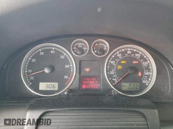 2004 Volkswagen Passat GLS with VIN WVWPD63B24P249951, listed as a Copart auction lot 54295915 with 144,336 mi miles and Salvage title. Bid and sale history available at DreamBid. Image 9.