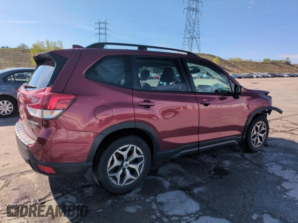 2019 Subaru Forester Premium with VIN JF2SKAGC3KH590936, listed as a Copart auction lot 56383735 with 61,392 mi miles and Salvage title. Bid and sale history available at DreamBid. Image 3.