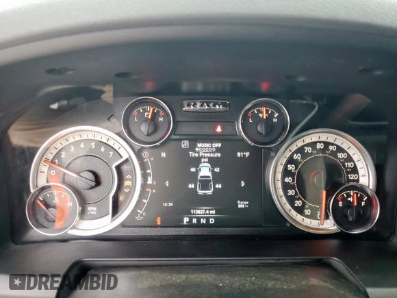 2018 Ram 1500 SLT with VIN 1C6RR7LT8JS352591, listed as a Copart auction lot 54932335 with 113,827 mi miles and Clean title. Bid and sale history available at DreamBid. Image 9.