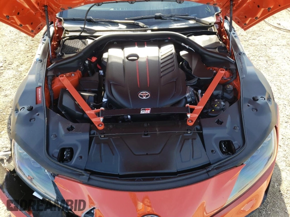 2024 Toyota Supra 3.0 with VIN WZ1DB0G07RW062721, listed as a Copart auction lot 54124865 with 2,445 mi miles and Salvage title. Bid and sale history available at DreamBid. Image 11.