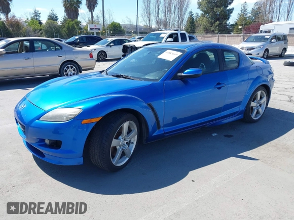 2005 Mazda RX-8 z VIN JM1FE17NX50157626, wystawiony jako IAAI lot #41885669 z przebiegiem 106 835 mil mil oraz . Historia ofert i sprzedaży dostępna na DreamBid. Obrazek 2.