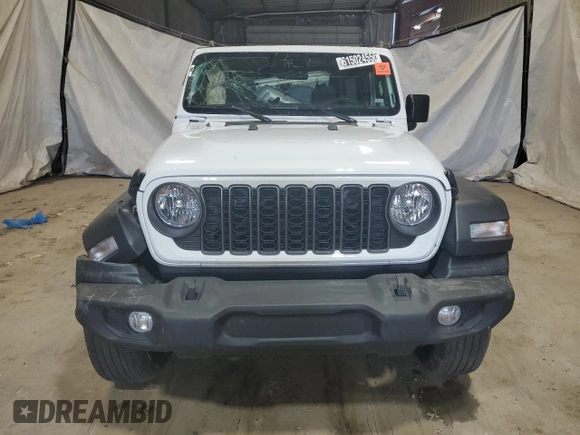 2024 Jeep Wrangler Sport S with VIN 1C4PJXDN1RW329424, listed as a Copart auction lot 61502455 with 20,426 mi miles and Clean title. Bid and sale history available at DreamBid. Image 5.
