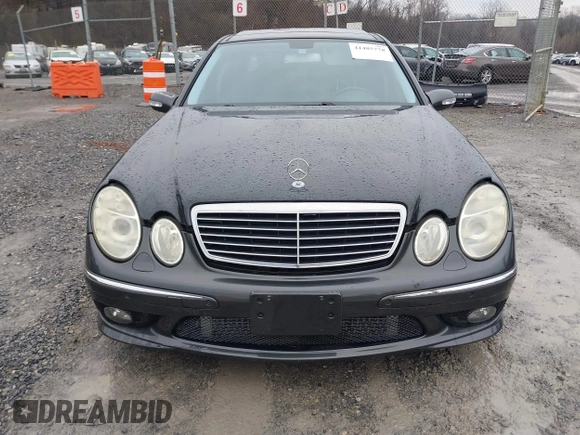 2003 Mercedes-Benz E-Class 5.5L AMG with VIN WDBUF76JX3A267197, listed as a IAAI auction lot 41485778 with 89,310 mi miles. Bid and sale history available at carsss.com. Image 12.