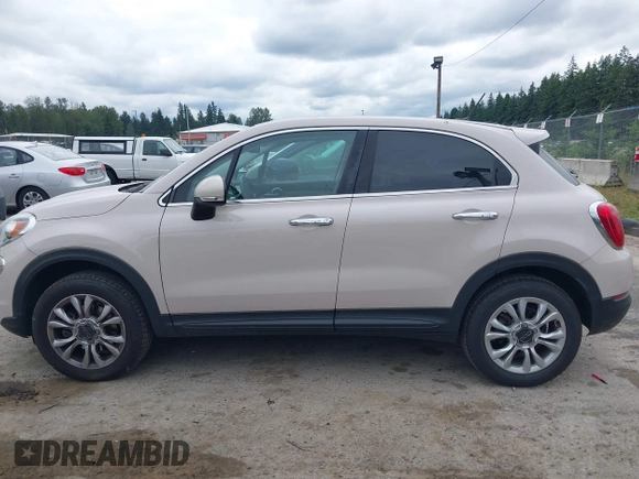 2016 FIAT 500X Lounge with VIN ZFBCFYDT0GP345757, listed as a IAAI auction lot 42539167 with 59,582 mi miles and . Bid and sale history available at DreamBid. Image 14.