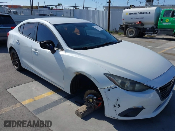 2015 Mazda 3 i SV with VIN JM1BM1T71F1218642, listed as a IAAI auction lot 42142795 with 134,143 mi miles. Bid and sale history available at carsss.com. Image 6.