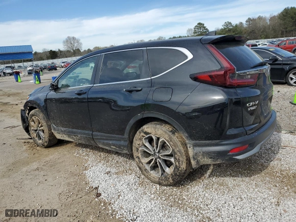 2021 Honda CR-V EX-L with VIN 5J6RW1H86ML008348, listed as a Copart auction lot 49609305 with 56,534 mi miles and Salvage Title. Bid and sale history available at carsss.com. Image 2.
