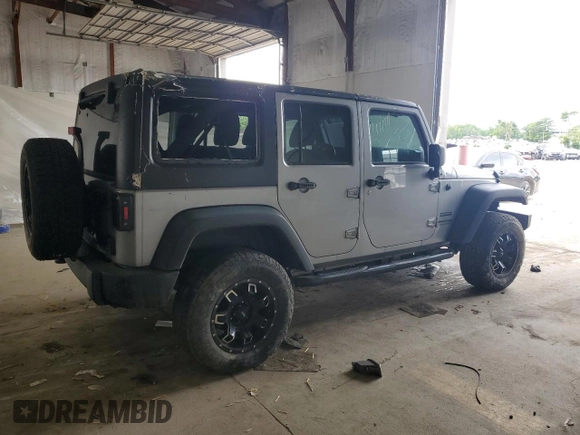 2018 Jeep Wrangler Unlimited Sport S with VIN 1C4HJWDG0JL938462, listed as a Copart auction lot 59862325 with 54,358 mi miles and Salvage title. Bid and sale history available at DreamBid. Image 3.