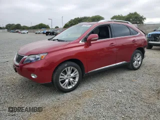 2010 Lexus RX 450h with VIN JTJBC1BA0A2009604, listed as a Copart auction lot 65198645 with 131,800 mi miles and Salvage title. Bid and sale history available at DreamBid. Image 1.