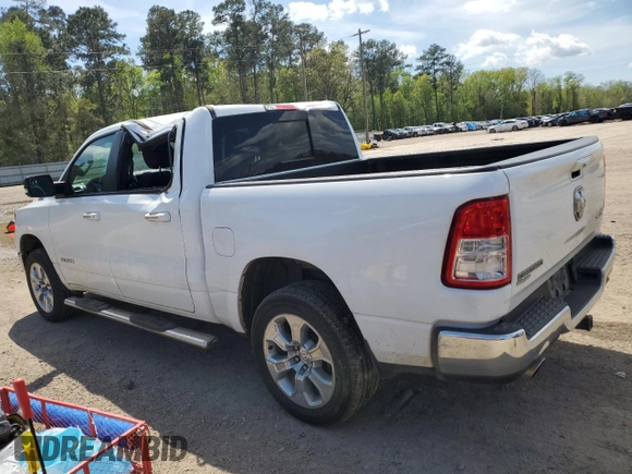 2020 Ram 1500 Big Horn with VIN 1C6SRFFT7LN359430, listed as a Copart auction lot 50228925 with 141,636 mi miles and Salvage Title. Bid and sale history available at carsss.com. Image 2.