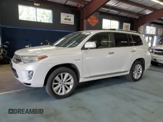 2013 Toyota Highlander Hybrid Limited with VIN JTEDC3EH7D2012645, listed as a Copart auction lot 71956554 with 202,908 mi miles and Clean Title. Bid and sale history available at carsss.com. Image 1.
