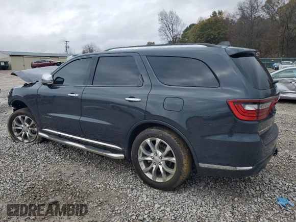 2018 Dodge Durango Citadel with VIN 1C4RDHEG8JC216811, listed as a Copart auction lot 80801934 with 57,765 mi miles and Salvage title. Bid and sale history available at DreamBid. Image 2.
