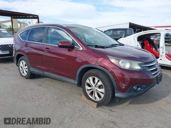 2012 Honda CR-V EX-L with VIN 5J6RM3H78CL014515, listed as a IAAI auction lot 41980437 with 209,421 mi miles. Bid and sale history available at carsss.com. Image 1.