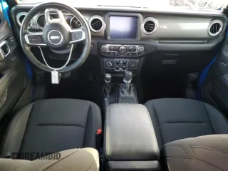 2022 Jeep Wrangler Unlimited Sahara z VIN 1C4HJXEG3NW246088, wystawiony jako Copart lot #74558574 z przebiegiem Nie podano mil oraz Nie do naprawy • Non repairable. Historia ofert i sprzedaży dostępna na DreamBid. Obrazek 8.
