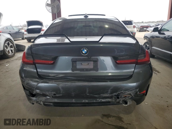 2022 BMW 3 Series 330i with VIN 3MW5R1J0XN8C22443, listed as a Copart auction lot 46816985 with 102,014 mi miles and Clean Title. Bid and sale history available at carsss.com. Image 6.