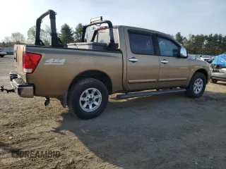 2004 Nissan Titan LE with VIN 1N6AA07B94N511401, listed as a Copart auction lot 53510535 with 155,210 mi miles and Clean Title. Bid and sale history available at carsss.com. Image 3.