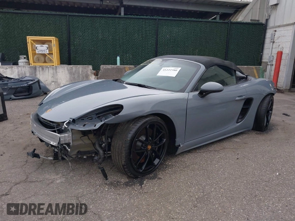 2023 Porsche 718 Spyder with VIN WP0CC2A83PS222034, listed as a IAAI auction lot 41222380 with 5,932 mi miles and . Bid and sale history available at DreamBid. Image 23.