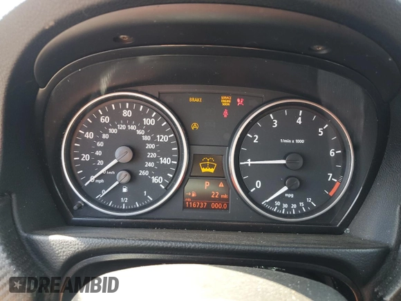 2006 BMW 3 Series 325i with VIN WBAVB13526KX41399, listed as a Copart auction lot 74233224 with 116,737 mi miles and Salvage Title. Bid and sale history available at carsss.com. Image 9.