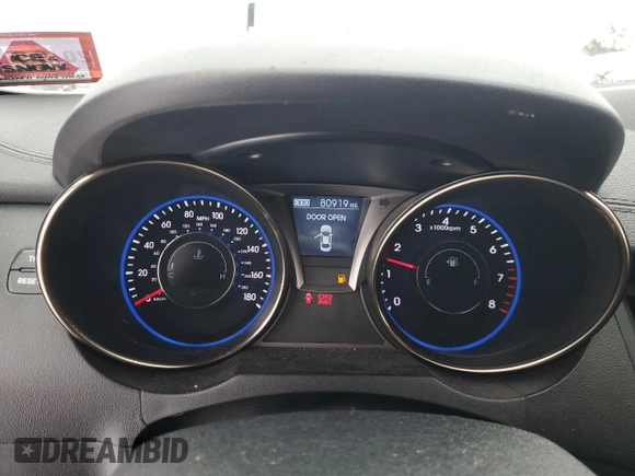 2013 Hyundai Genesis Coupe R-Spec with VIN KMHHU6KJ4DU112827, listed as a Copart auction lot 45130315 with 80,919 mi miles and Salvage title. Bid and sale history available at DreamBid. Image 9.