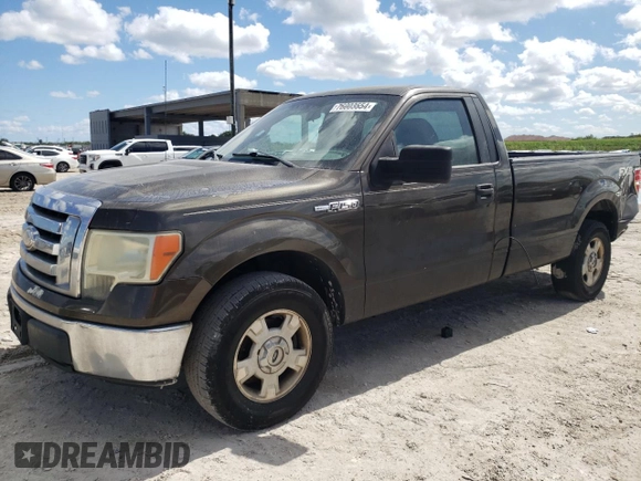 2009 Ford F-150 XL with VIN 1FTRF12879KC60671, listed as a Copart auction lot 76003554 with 266,092 mi miles and Salvage Title. Bid and sale history available at carsss.com. Image 1.