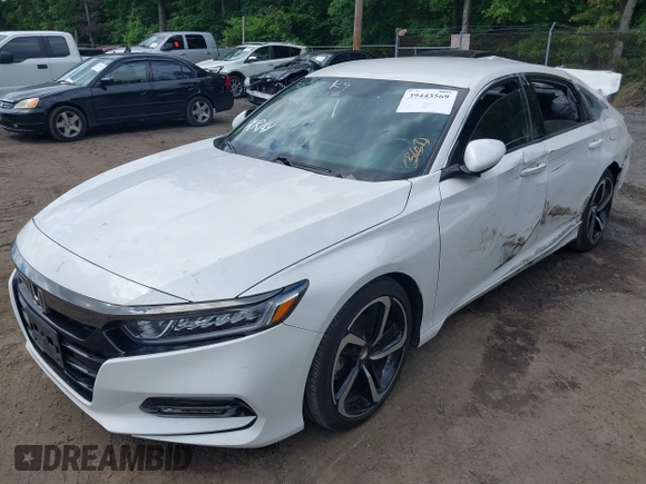 2019 Honda Accord Sedan Sport 1.5T with VIN 1HGCV1F3XKA152792, listed as a IAAI auction lot 39443569 with 48,703 mi miles. Bid and sale history available at carsss.com. Image 18.