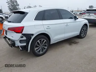 2023 Audi Q5 S line Premium with VIN WA1GAAFY9P2135453, listed as a IAAI auction lot 42030044 with 27,690 mi miles and . Bid and sale history available at DreamBid. Image 4.