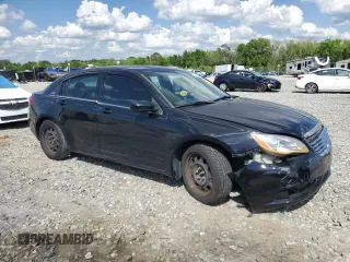 2013 Chrysler 200 LX with VIN 1C3CCBAB0DN641484, listed as a Copart auction lot 52824815 with 159,957 mi miles and Salvage Title. Bid and sale history available at DreamBid. Image 4.