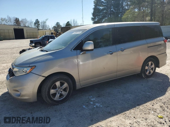 2011 Nissan Quest SL z VIN JN8AE2KP5B9001644, wystawiony jako Copart lot #50058135 z przebiegiem 177 521 mil mil oraz Szkoda całkowita • Salvage title. Historia ofert i sprzedaży dostępna na DreamBid. Obrazek 1.