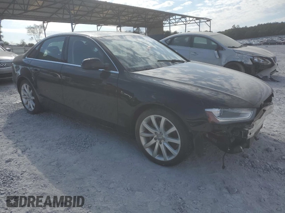 2013 Audi A4 Premium Plus with VIN WAUHFAFL0DA191991, listed as a Copart auction lot 45586335 with 58,855 mi miles and Non Repairable. Bid and sale history available at carsss.com. Image 4.