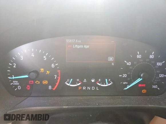 2020 Ford Escape SE with VIN 1FMCU0G64LUB03250, listed as a Copart auction lot 57816645 with 55,837 mi miles and Salvage title. Bid and sale history available at DreamBid. Image 9.