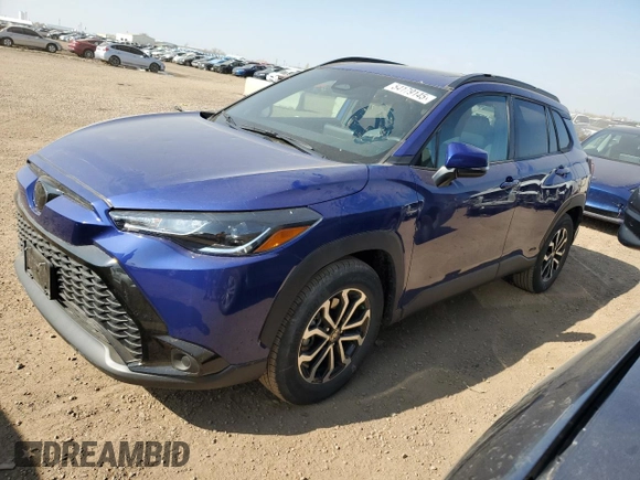 2024 Toyota Corolla Cross Hybrid S z VIN 7MUFBABGXRV025718, wystawiony jako Copart lot #54179145 z przebiegiem 6 790 mil mil oraz Szkoda całkowita • Salvage title. Historia ofert i sprzedaży dostępna na DreamBid. Obrazek 1.