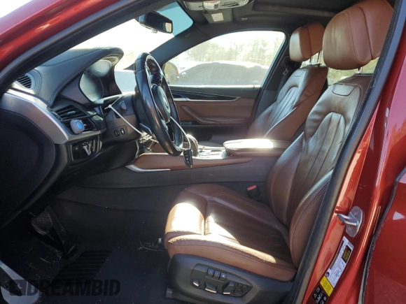 2015 BMW X6 xDrive35i with VIN 5UXKU2C50F0N77795, listed as a Copart auction lot 74575693 with 84,536 mi miles. Bid and sale history available at carsss.com. Image 7.