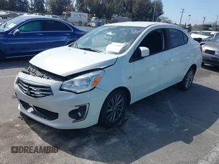 2018 Mitsubishi Mirage G4 SE with VIN ML32F4FJ9JHF15067, listed as a IAAI auction lot 41697906 with 37,906 mi miles. Bid and sale history available at carsss.com. Image 2.