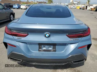 2019 BMW 8 Series M850i xDrive with VIN WBABC4C54KBU95807, listed as a Copart auction lot 45245555 with 33,201 mi miles and Salvage Title. Bid and sale history available at carsss.com. Image 6.