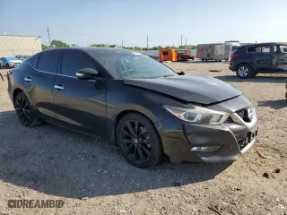 2017 Nissan Maxima SR with VIN 1N4AA6AP5HC453448, listed as a Copart auction lot 52346845 with 195,457 mi miles and Salvage Title. Bid and sale history available at carsss.com. Image 4.