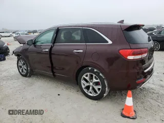 2017 Kia Sorento SXL z VIN 5XYPK4A51HG314269, wystawiony jako Copart lot #42186945 z przebiegiem Nie podano mil oraz Szkoda całkowita • Salvage title. Historia ofert i sprzedaży dostępna na DreamBid. Obrazek 2.