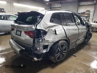 2020 BMW X3 M Competition with VIN 5YMTS0C08L9B60091, listed as a Copart auction lot 48272054 with 0 mi miles and Salvage Title. Bid and sale history available at carsss.com. Image 3.