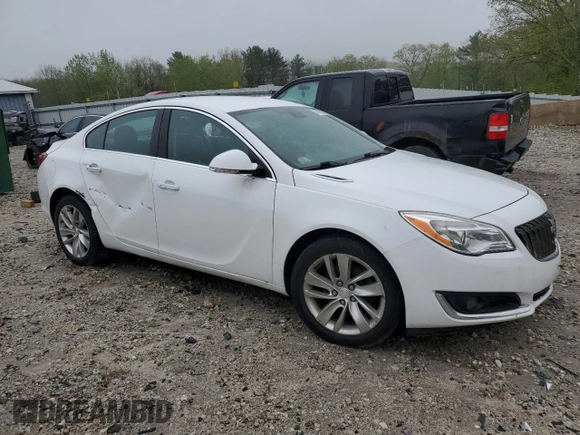 2016 Buick Regal Premium I with VIN 2G4GR5EX7G9175980, listed as a Copart auction lot 55817555 with 133,204 mi miles and Salvage title. Bid and sale history available at DreamBid. Image 4.