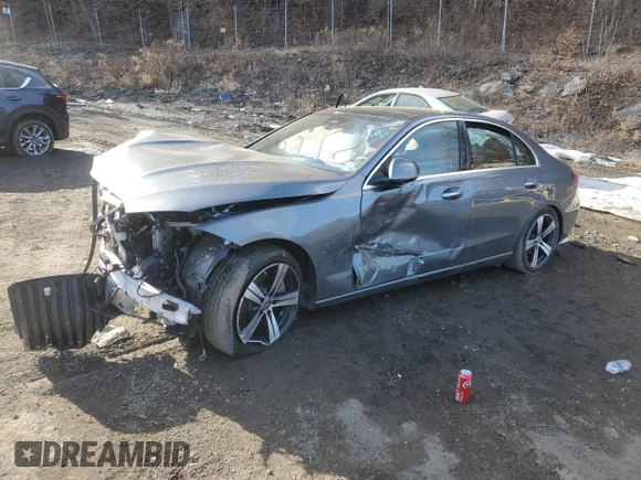 2024 Mercedes-Benz C 300 with VIN W1KAF4HB3RR230548, listed as a Copart auction lot 46649255 with Not Provided miles and Salvage Title. Bid and sale history available at DreamBid. Image 1.