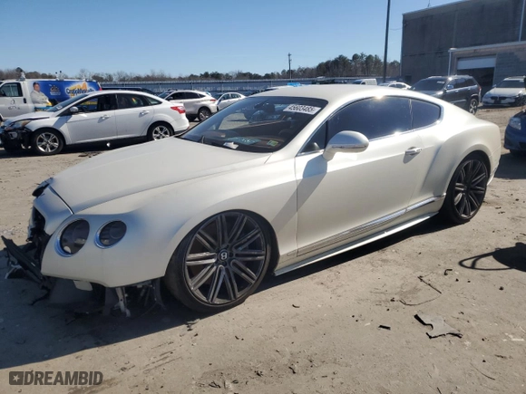 2015 Bentley Continental GT Speed with VIN SCBFJ7ZA6FC044185, listed as a Copart auction lot 45603485 with NaN miles and Salvage Title. Bid and sale history available at carsss.com. Image 1.