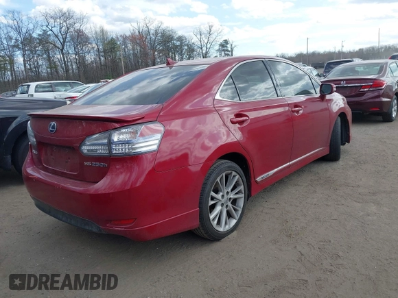 2010 Lexus HS 250h z VIN JTHBB1BA2A2037800, wystawiony jako IAAI lot #41917292 z przebiegiem Nie podano mil oraz . Historia ofert i sprzedaży dostępna na DreamBid. Obrazek 4.