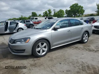 2013 Volkswagen Passat SE with VIN 1VWBP7A34DC120844, listed as a Copart auction lot 58624875 with 129,480 mi miles and Clean title. Bid and sale history available at DreamBid. Image 1.