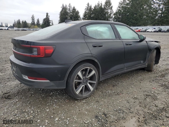 2021 Polestar 2 Launch Edition with VIN LPSED3KA7ML019076, listed as a Copart auction lot 51487615 with 0 mi miles and Salvage Title. Bid and sale history available at carsss.com. Image 3.